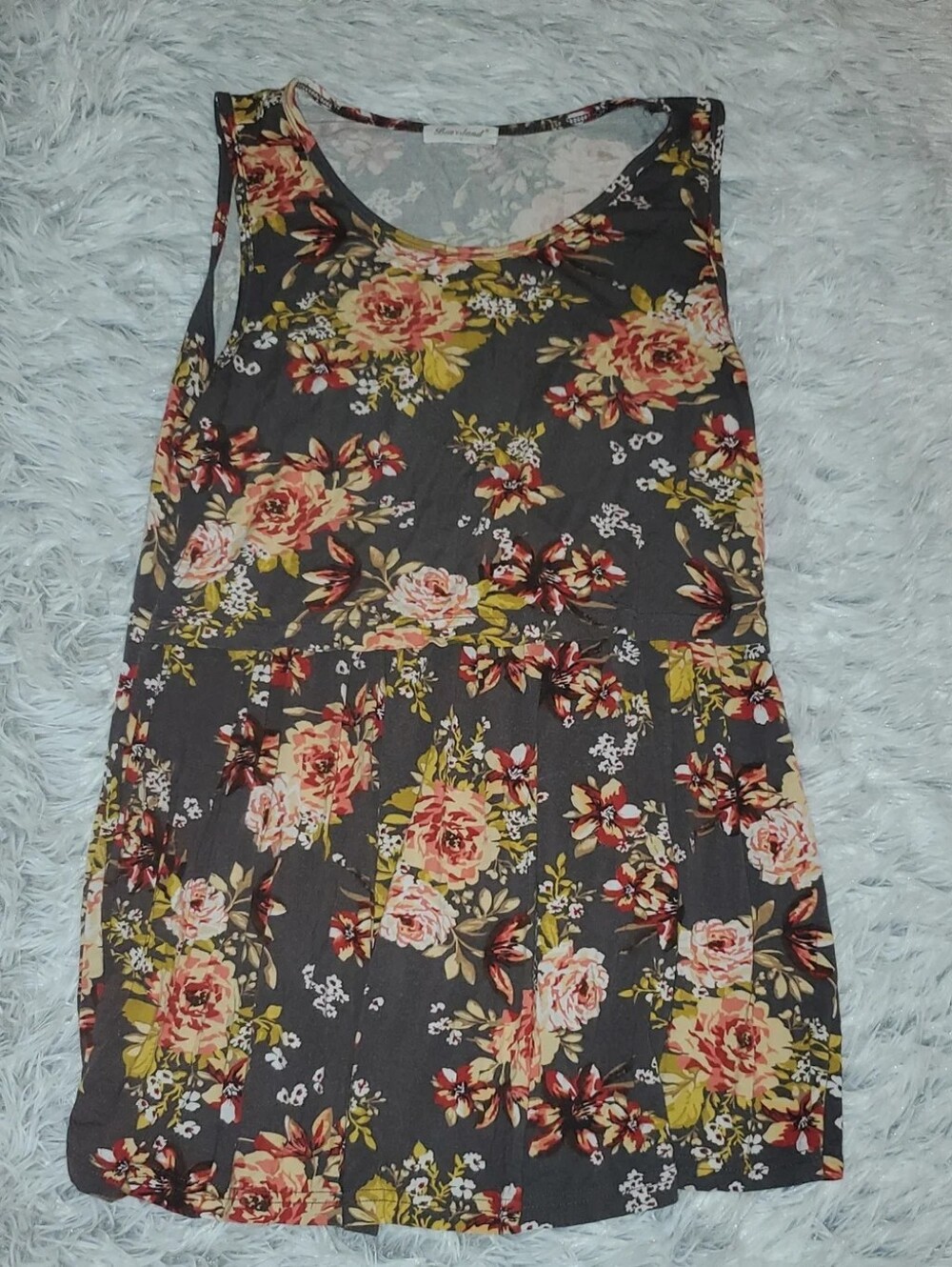 Bearsland Floral Nursing Breastfeeding Sleeveless Top Size Medium